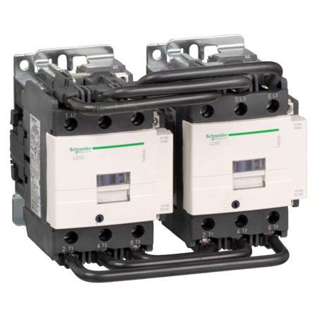 LC2D80B7 TeSys D LC2D Reversing Contactor, 22 V Coil, 3 Pole, 80 A, 1 NO + 1 NC