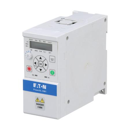 3-5009-005A-DM1-341D5EB-S20S-EM Eaton Inverter Drive, 0.55 kW, 3 Phase, 380 → 480 V ac, 1.5 A, DM1 Series