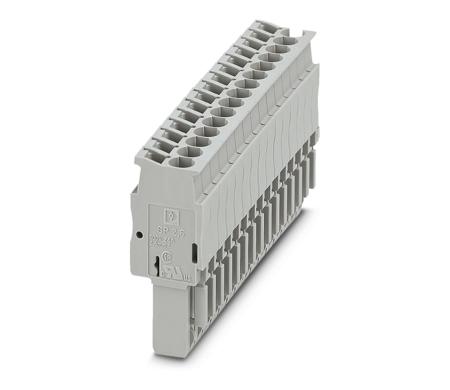 3040397 Phoenix Contact, 5.2 mm Pitch, SP 2.5/15, Pluggable Terminal Block, Plug, Spring Cage Termination,
