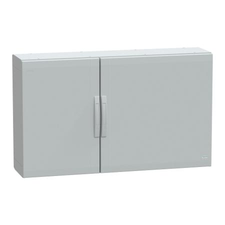 NSYPLA7123G Schneider Electric Thalassa Series Fibreglass Reinforced Polyester Double-Door-Door Floor Standing Enclosure, Opaque