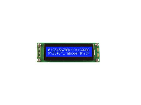 MC22005A6W-BNMLW-V2 Midas  A Alphanumeric LCD Display, Blue on White, 2 Rows by 20 Characters, Transmissive