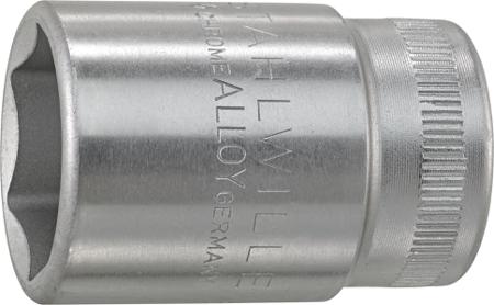 03030024 STAHLWILLE 1/2 in Drive 24mm Standard Socket, 6 point, 42 mm Overall Length