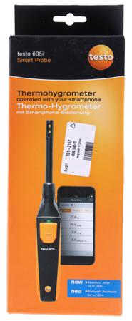 0560-2605-02 Testo Testo 605i Thermohygrometer, Max Humidity 100%RH