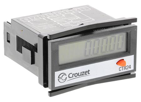 87622162 Crouzet CTR24 Counter, 8 Digit LCD, 260 V