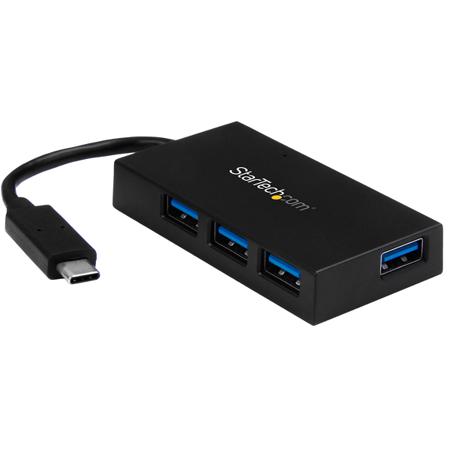 HB30C4AFS StarTech.com 4 Port USB 3.0 USB A  Hub, USB Powered, 39 mm x 74 mm x 1.3cm