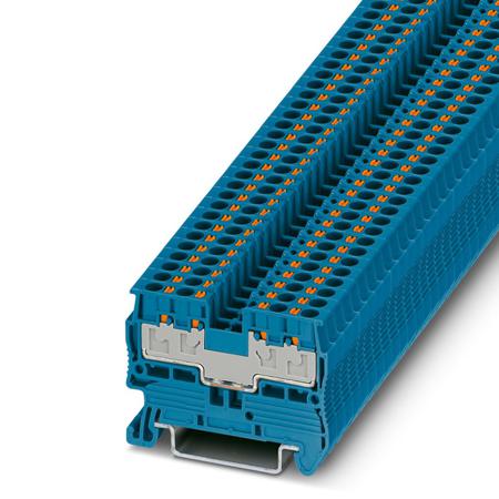 3211022 Phoenix Contact  PT 2.5/S-QUATTRO BU Series, Push In Termination