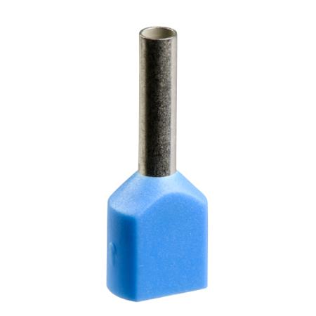 AZ5DE007 Schneider Electric Bootlace Ferrule, 8mm Pin Length, 2mm Pin Diameter, Blue