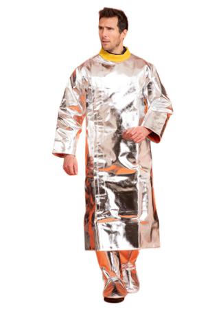 E2100-103L EDC PROTECTION Grey Unisex Lab Coat, L