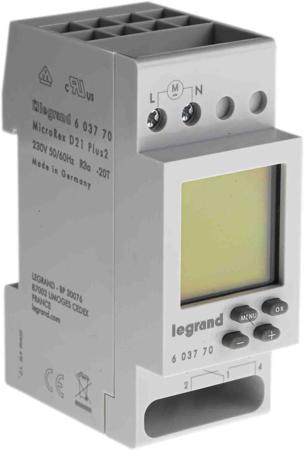 6-037-70 1 Channel Digital DIN Rail Switch Measures Hours, Minutes, Seconds, 230 V ac