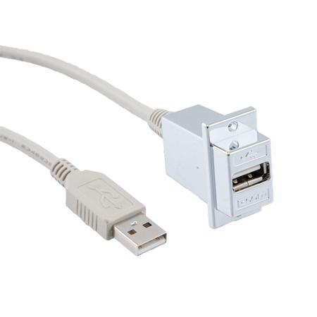 ECF504-12AAS L-Com USB 2.0, Male USB A to Male USB A, 12in