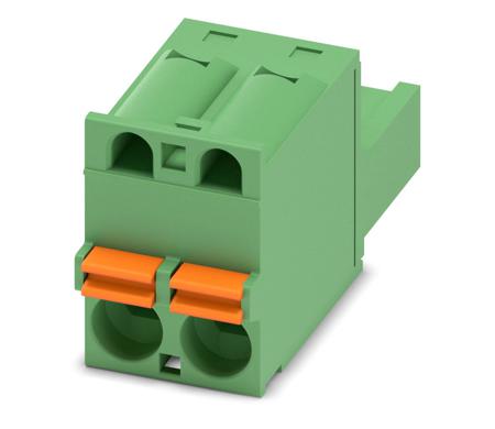 1910351 Phoenix Contact, 5mm Pitch, FKC 2.5/ 2-ST, 2 Way, , Pluggable Terminal Block, Plug, Cable Mount, Push In Termination,
