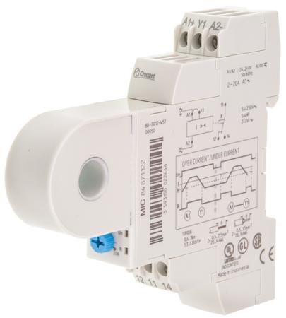 84871122 Crouzet Current Monitoring Relay, SP-NO/NC, DIN Rail