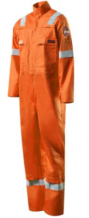 RO28095--UK58 Roots Orange Reusable Hi Vis Overalls, UK58