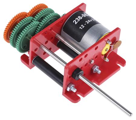 238-9822 RS Pro, 12 → 24 V dc, 50 gcm, Brushed DC Geared Motor, Output Speed 2 - 2100 rpm