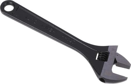541-6595 RS PRO Adjustable Spanner, 254 mm Overall, 30mm Jaw Capacity, Metal Handle