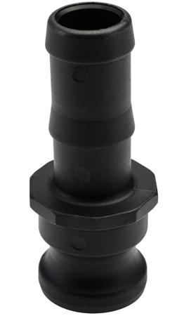 233-3302 Straight Male Hose Coupling 1in Adaptor, PP