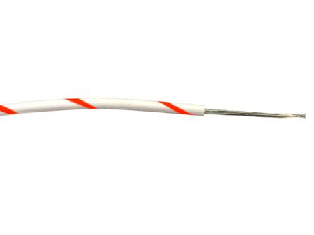 267-5880 Red/White 0.22 mm² Hook Up Wire, 7/0.2 mm, 100m, PVC Insulation