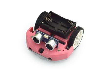 ROB0148-EN-LR micro: Maqueen Lite w/ Skin (Red) - micro:bit
