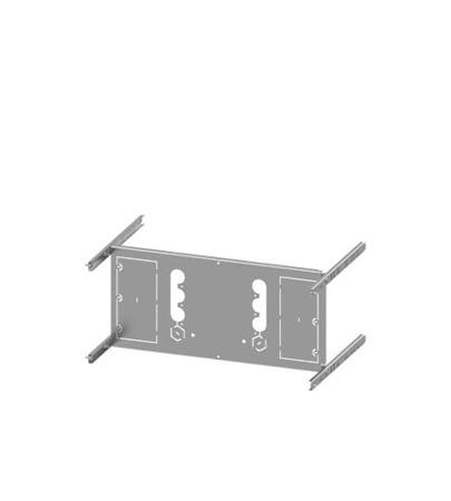8PQ6000-8BA25 Siemens Grey 4 Gang Mounting Plate Sheet Steel Mounting Plate