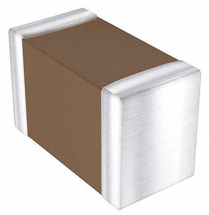 04025U100CAT2A KYOCERA AVX 10pF Multilayer Ceramic Capacitor MLCC, 50V dc V, ±0.25pF , SMD