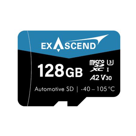EX128GUSDV30-TDE Exascend 128 GB Industrial MicroSDXC Micro SD Card, A2, Class 10, UHS-1 (U3), V30