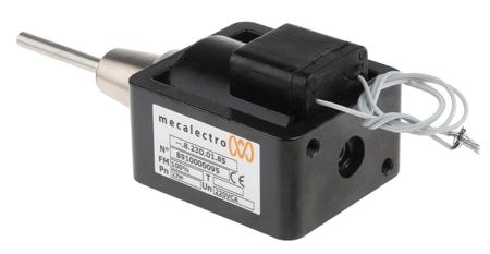 D8230185 Mecalectro Linear Solenoid, 230 V ac, 18 → 80N