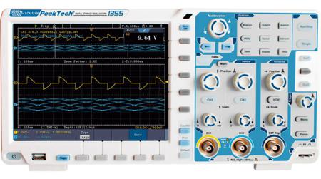 P1355 PeakTech  P13 Series, 60MHz Bench Oscilloscope, 2 Analogue Channels