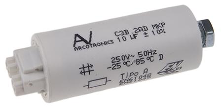 C3B2AD45100B20K KEMET 10μF Polypropylene Capacitor PP 250V ac ±10% Tolerance Cable Mount C3B Series