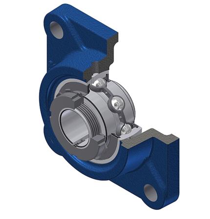 UKF312H SNR 4 Hole Cylindrical,  55 mm ID