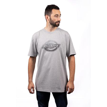 DK0A4YNUHG01 Dickies Grey Cotton Long Sleeve T-Shirt, UK- S, EUR- S