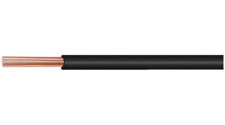 26469 Helukabel LiYv Series Black 1 Hook Up Wire, 18, 100m, PVC Insulation,
