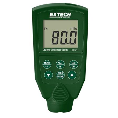 CG104 Extech  Thickness Gauge, 0μm - 2000μm, ±10 Accuracy, 1 μm Resolution, Backlit LCD, LED Display