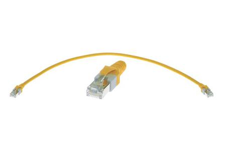 09474747001 HARTINGRJ-45 Series, 200mm Cat5e, Yellow RJ45 to Male RJ45 Male, SF/UTP, Terminated Polyurethane Sheath