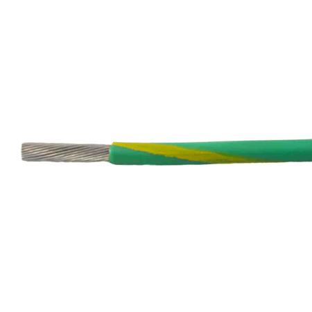 67025 GY321 Alpha Wire Ecogen Ecowire Metric Series Green/Yellow 0.25 mm² Hook Up Wire, 24 AWG, 32/0.10 mm², 50m, Polyphenylene