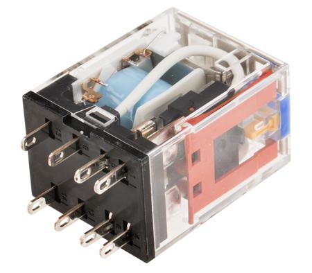 MY2IN-D2-DC24-S- Omron Plug In Power Relay, 24V dc Coil, 10A Switching Current, DPDT