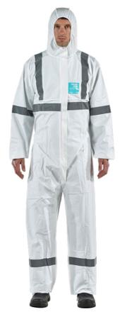 WH20B-00113-05 Ansell White Coverall, EN 1073-2, EN 1149-5, EN 14126, XL