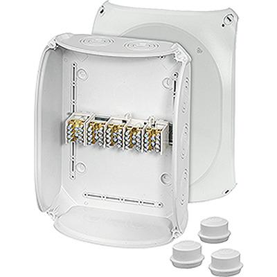 DK 3525 S HENSEL DK Series Grey Polycarbonate Junction Box, IP55, IP66, 122 x 295 x 225mm
