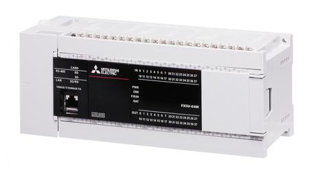 FX5U-64MR/ES Mitsubishi Electric FX5U Series PLC CPU for Use with MELSEC IQ-F Series IQ Platform-Compatible PLC, Relay, Transistor