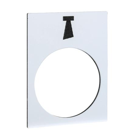 ZB2BY4932 Schneider Electric Legend for Use with XACA, XACB, XACM, None, Arrow