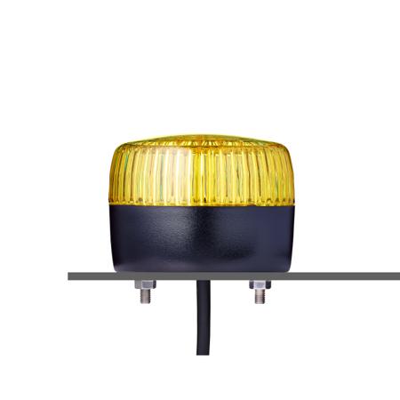 861507313 AUER Signal PCL Series Yellow Multiple Effect Beacon, 230/240 V, Horizontal, Tube Mounting, Vertical, LED Bulb, IP67,