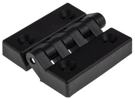 702-7831 RS PRO Matt Nylon Butt Hinge, Screw Fixing, 64mm x 64mm x 13mm
