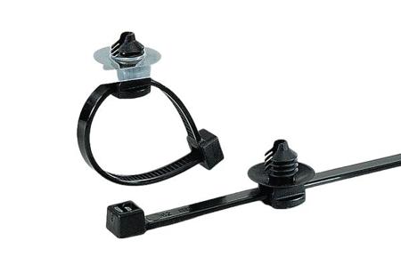 156-01693 HellermannTyton Cable Tie, 202mm x 4.6 mm, Grey Polyamide 4.6, Pk-500
