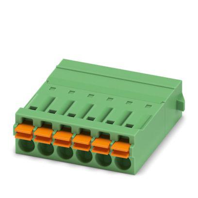 1844141 Phoenix Contact IFMC 1 Series PCB Connector, 6-Contact, 3.5mm Pitch, Snap-In, 1-Row, Push In Spring Termination