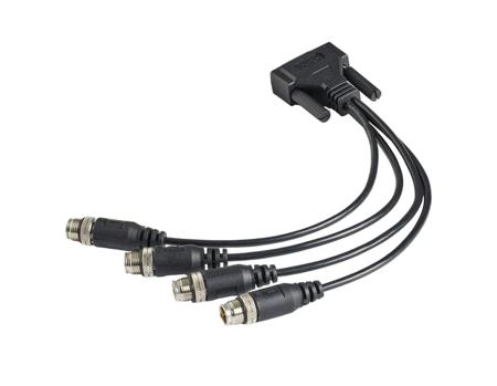 73-30130-01412-1 Kvaser CAN D-sub Female to M12 Male Converter Cable