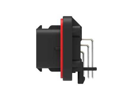 2384723-2 TE Connectivity, SUPERSEAL Cable connector Plug Black Board Mount 34 Way, Through Hole Termination