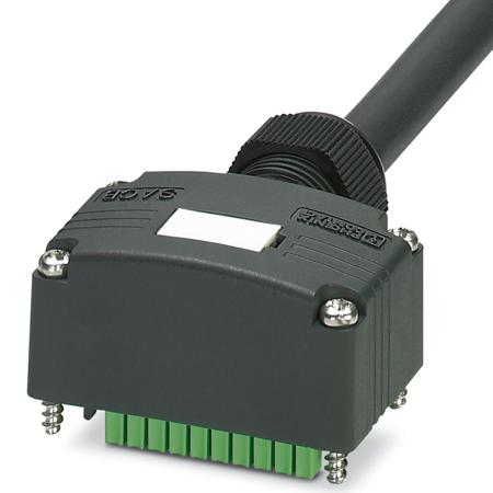 1453177 Phoenix Contact Connector Hood, M12, 5m cable, 8 port