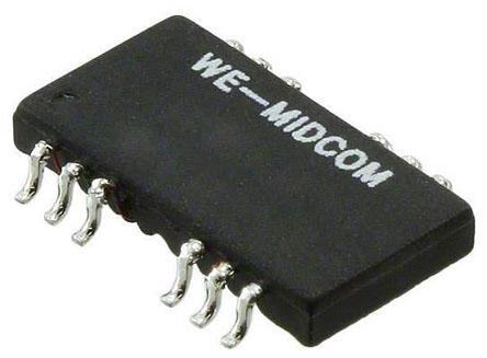 749020100 Surface Mount Lan Ethernet Transformer, 12.7 x 8.6mm