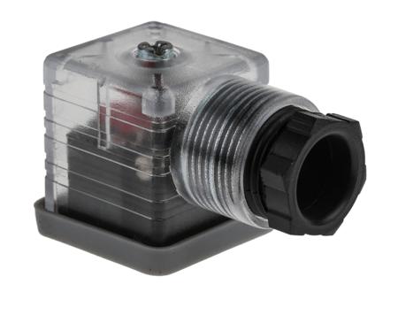 811-8174 RS Pro 3P+E DIN 43650 A Solenoid Valve Connector, Female, Cable Mount, ME-311/SL Series, 10A, 24 V dc