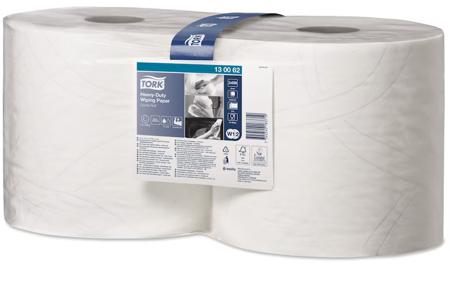 130062 Tork Centrefeed of 1 White Paper Wipes