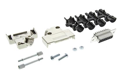 MHD45PK15-DB15S-K MH Connectors MHD45PK 15 Way D-sub Connector